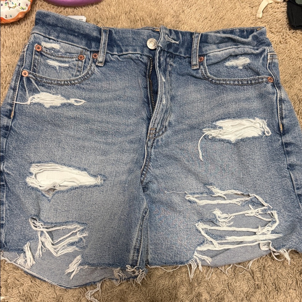 American Eagle Outfitters strigid high waisted jeans shorts